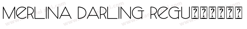 Merlina Darling Regu字体转换